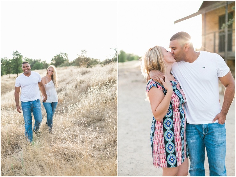 Knights Ferry Engagment Session romantic summer engagement session in the california foothills