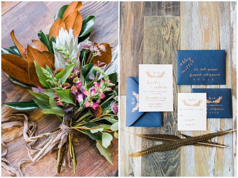 hunter gather styled shoot table setting
