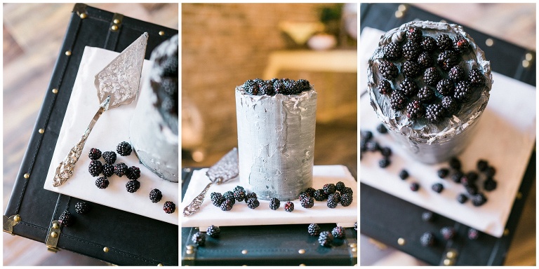 wedding cake that looks like concrete
