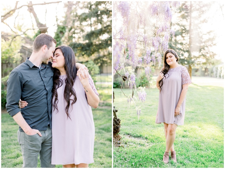 engagement session at a lavender farm photographed by jody Atkinson