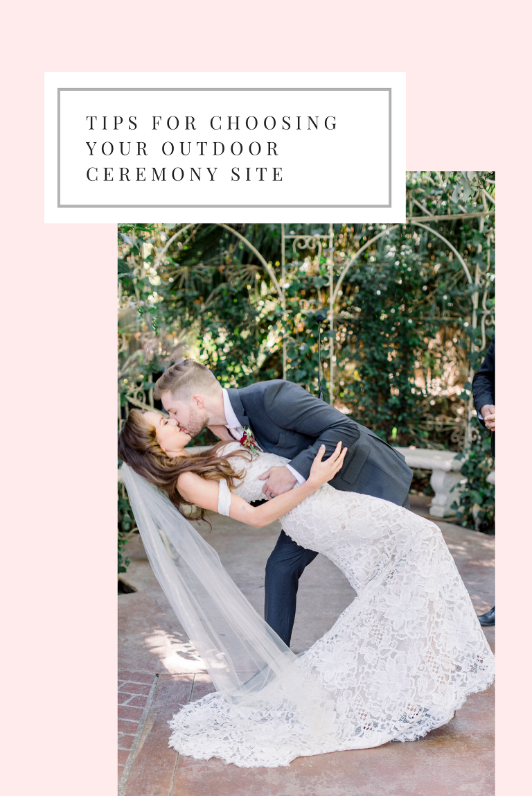 tips for choosing your outdoor ceremony site